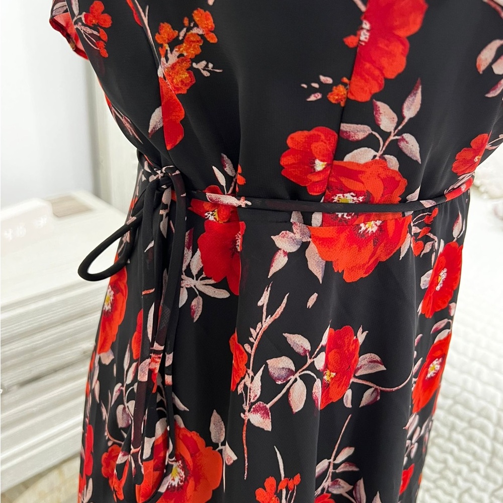 Lulu's Ruffled Red and Black Mini Dress - Picture 6 of 12